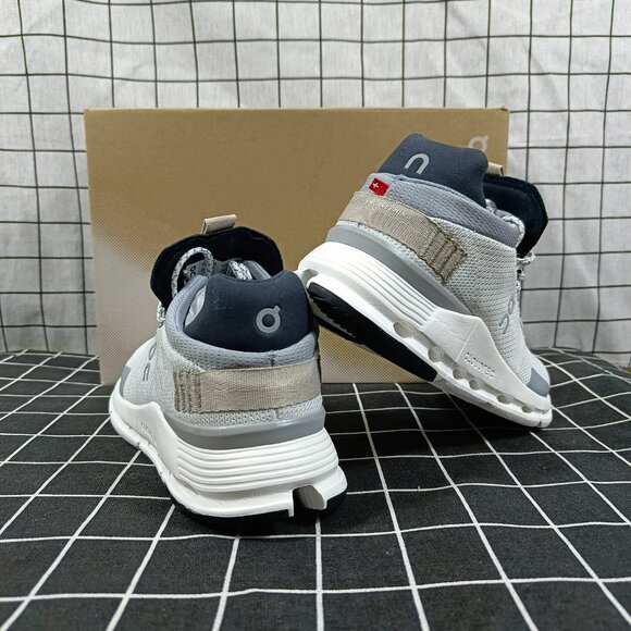 ON Running Cloud Cloudnova Women's White Sand Running Sneaker - Picture 5 of 5